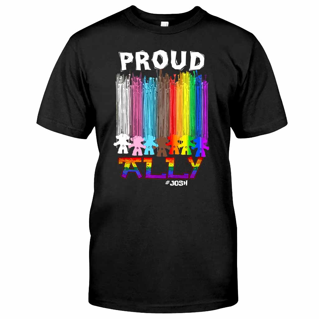 Proud Ally - Personalized LGBT Support T-shirt and Hoodie