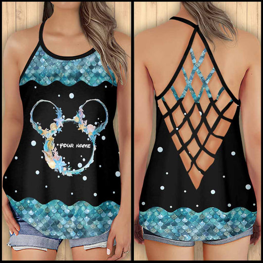 Never Too Old For Magic - Personalized Mouse Cross Tank Top
