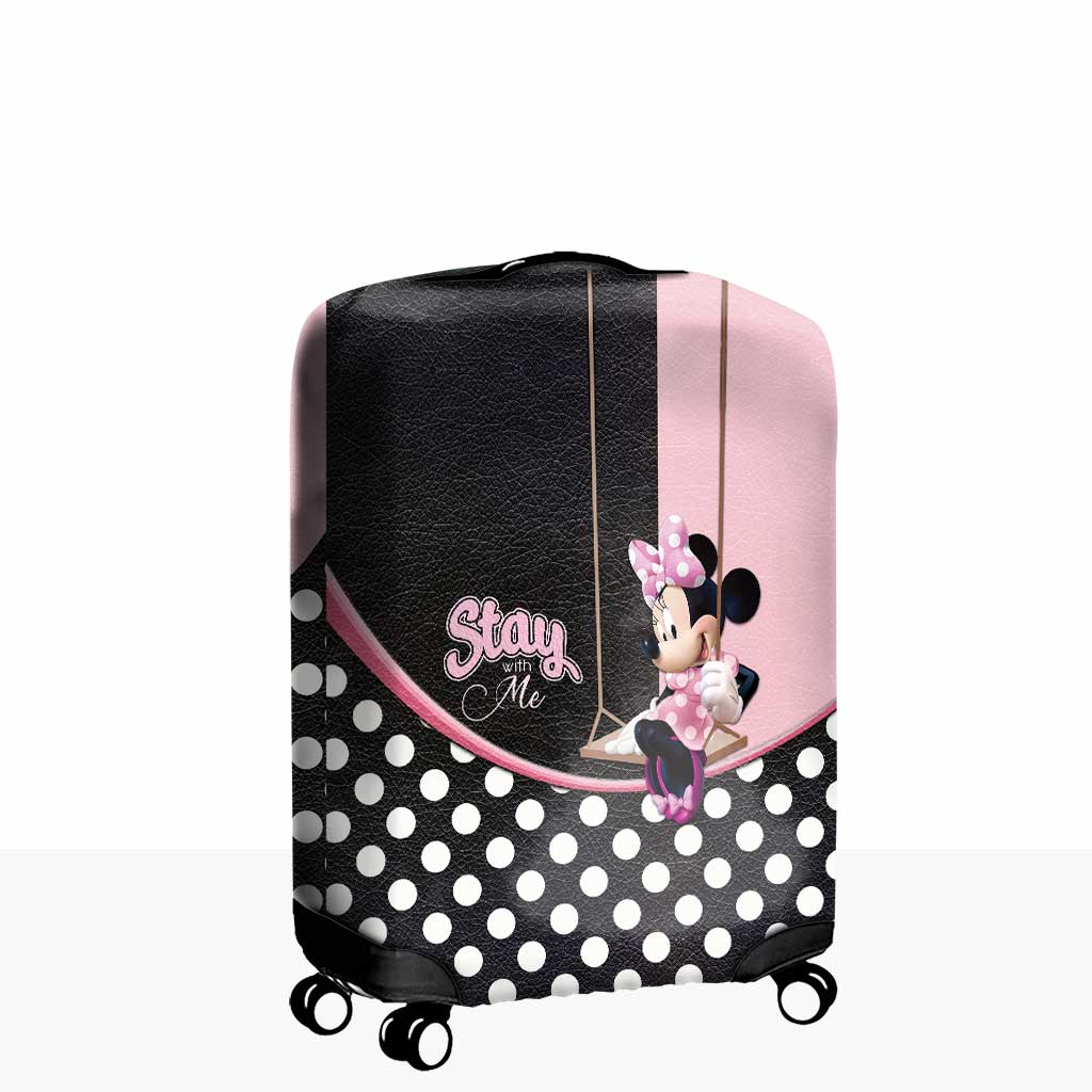 Stay With Me - Personalized Mouse Luggage Cover