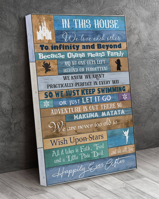 In This House Mouse Canvas And Poster