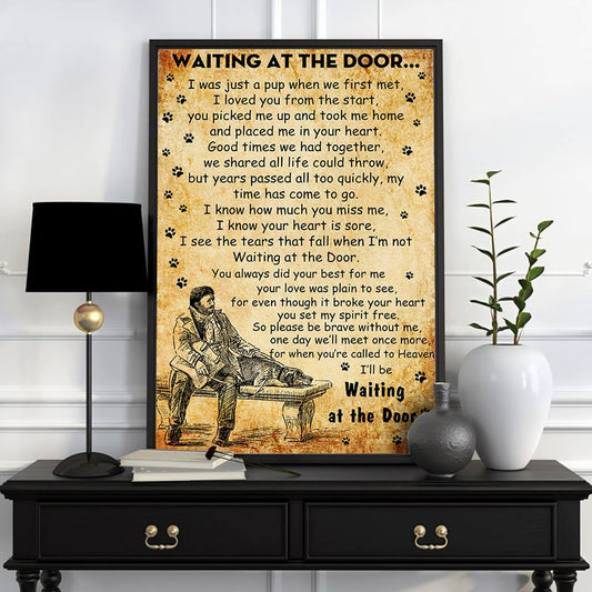 I'll Be Waiting At The Door - Dog Poster 0921