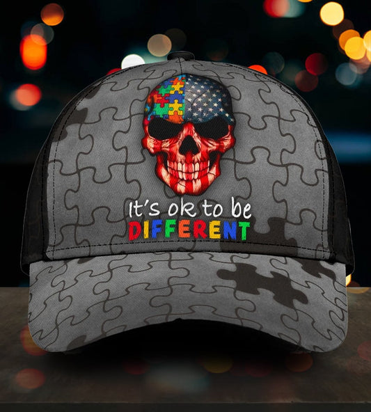Autism It'S Okay To Be Different - Autism Awareness Classic Cap 0921