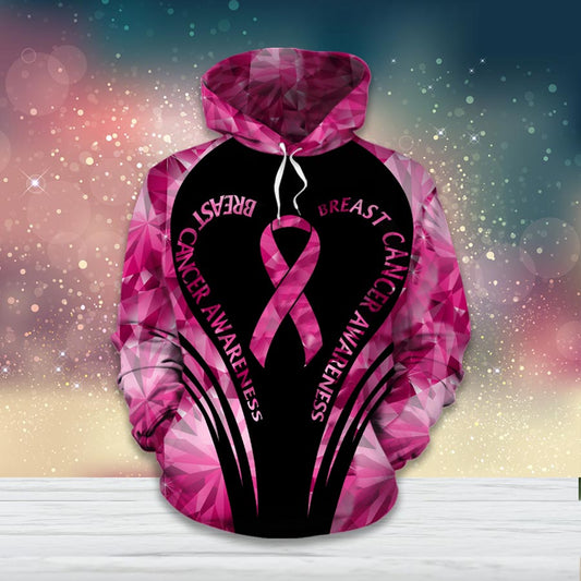 Pink Ribbon - Breast Cancer Awareness All Over T-shirt and Hoodie 0822
