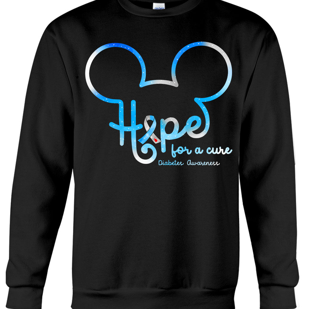 Hope For The Cure Diabetes Awareness T-shirt and Hoodie