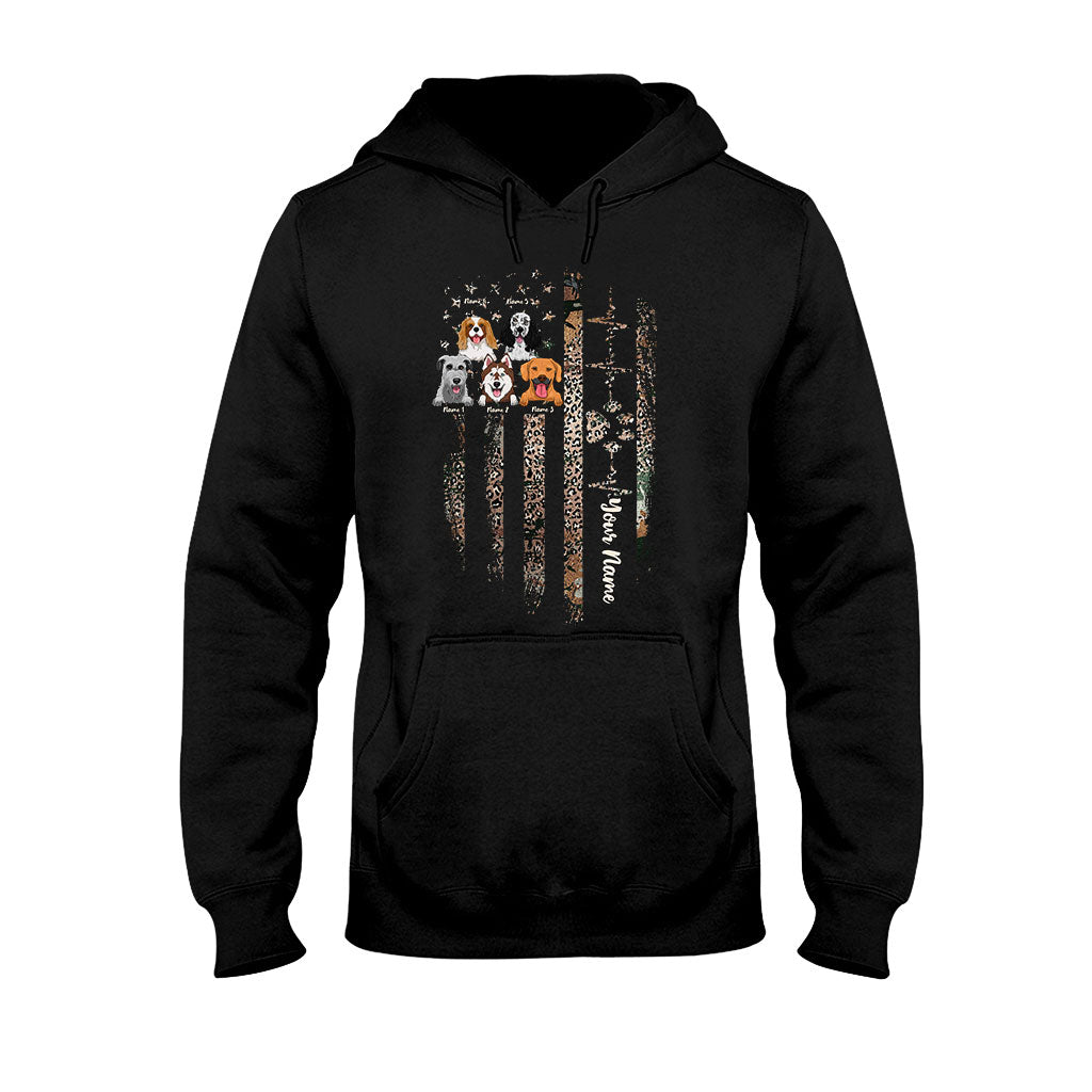 Love My Dogs - Personalized Independence Day Dog T-shirt and Hoodie