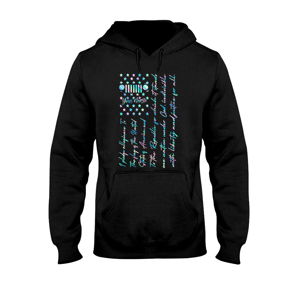 Jp Lovers Pledge Of Allegiance - Personalized Independence Day Car T-shirt and Hoodie