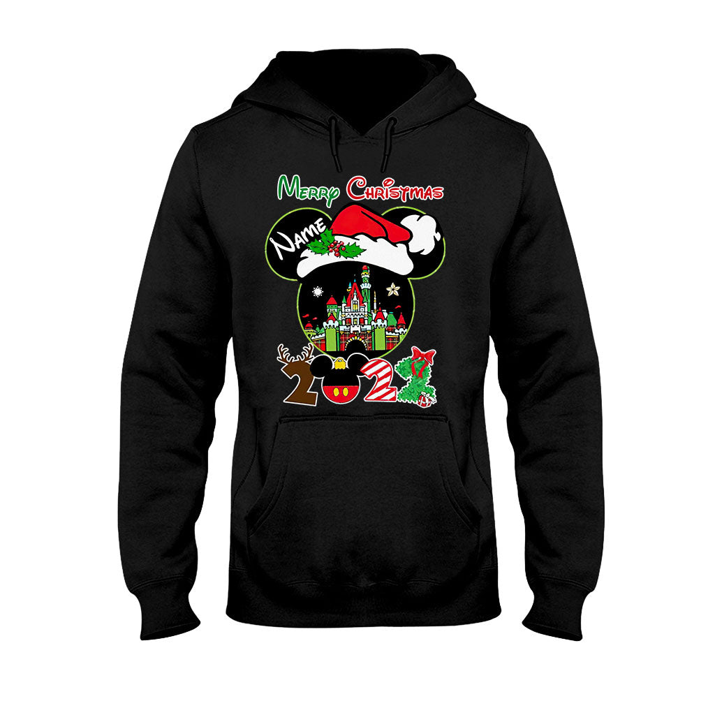 Merry Christmas - Personalized Mouse T-shirt and Hoodie