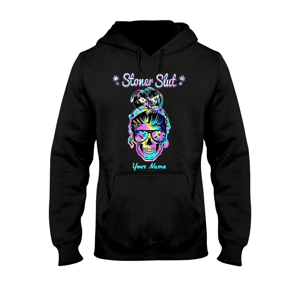 Stoner Skull - Personalized Weed T-shirt and Hoodie
