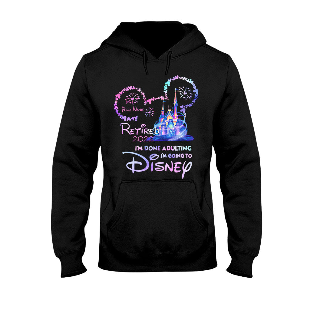 I'm Done Adulting - Personalized Mouse T-shirt and Hoodie