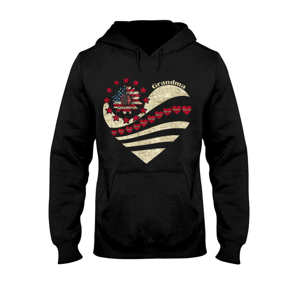 Grandma - Personalized Independence Day T-shirt and Hoodie