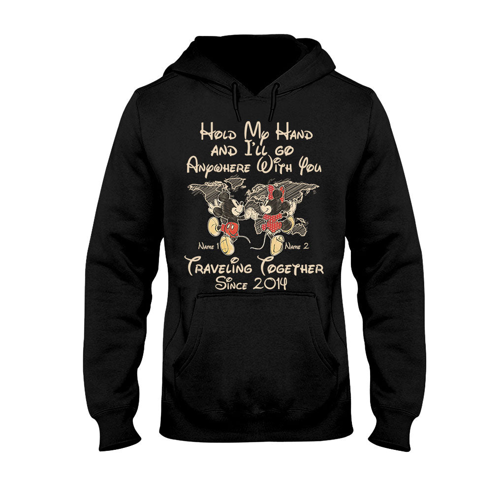 Hold My Hand - Personalized Couple Mouse T-shirt and Hoodie