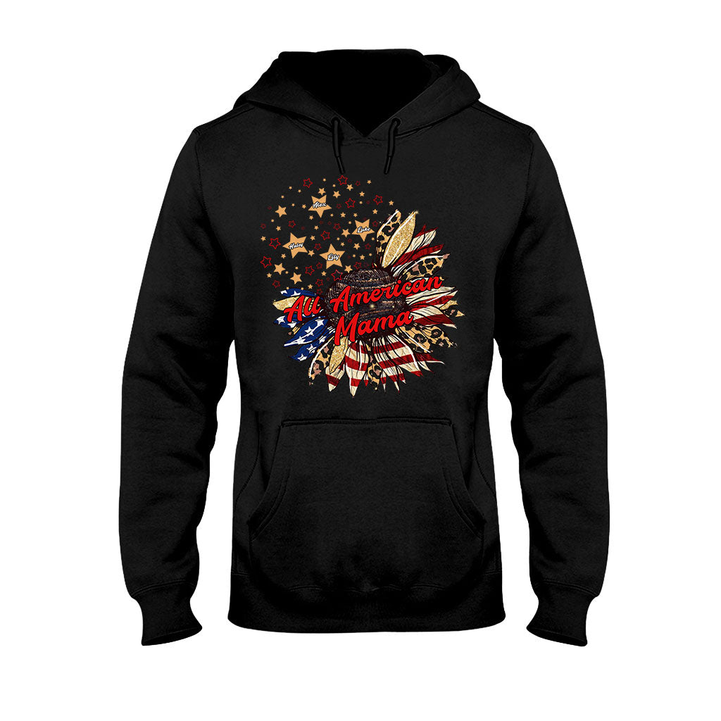 Nana's Flower - Personalized Independence Day T-shirt and Hoodie