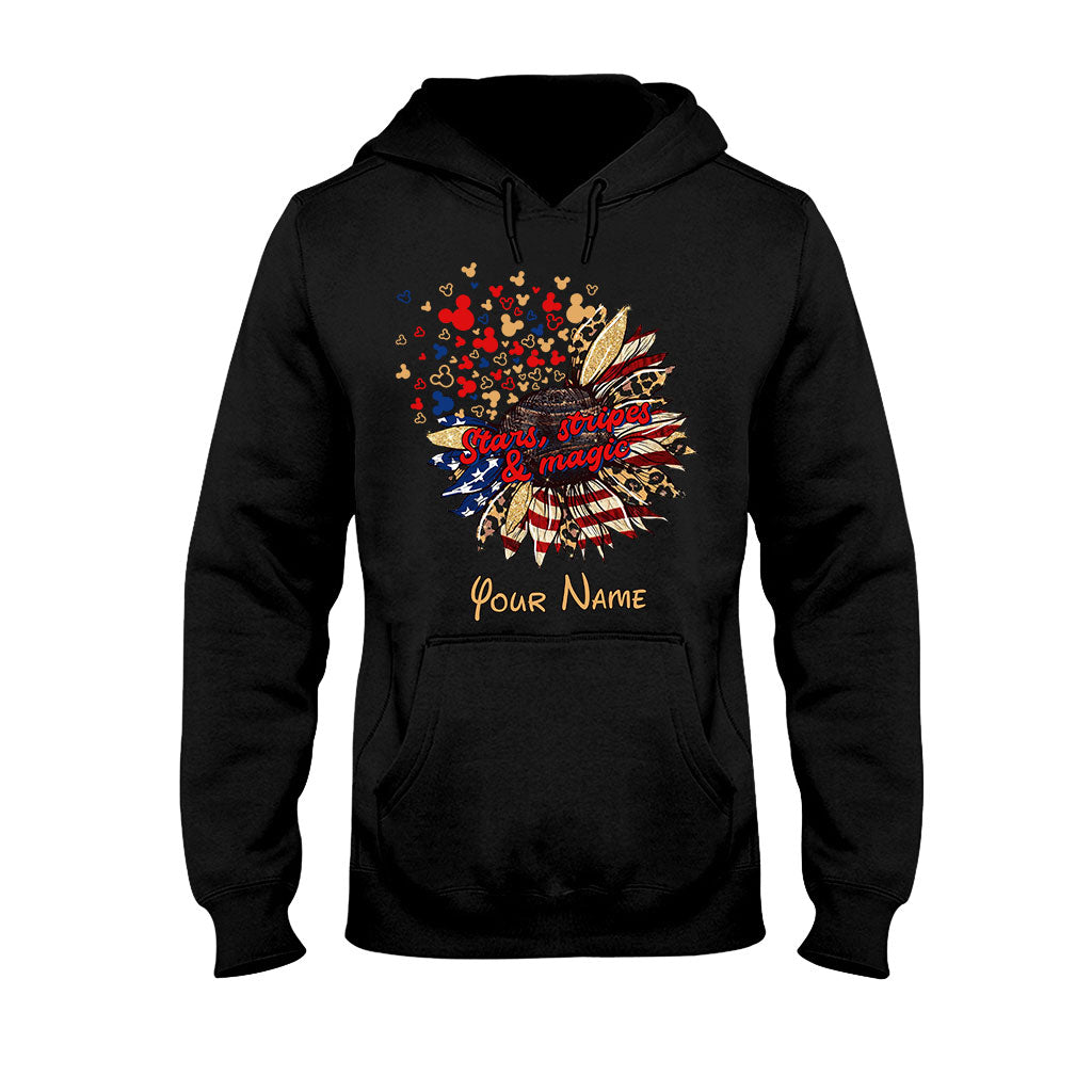 Stars Stripes And Magic - Personalized Independence Day Mouse T-shirt and Hoodie