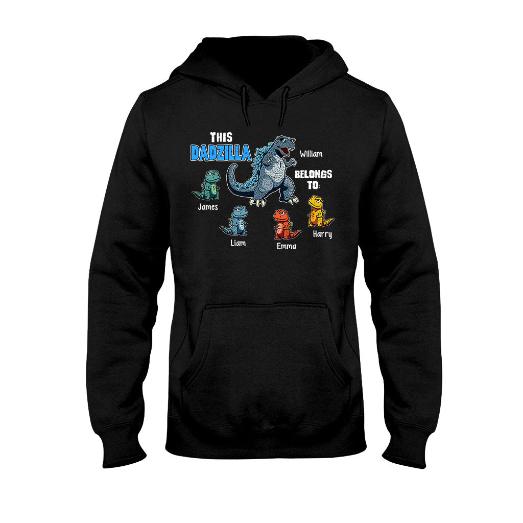 This Dadzilla Belongs To - Personalized Father T-shirt and Hoodie
