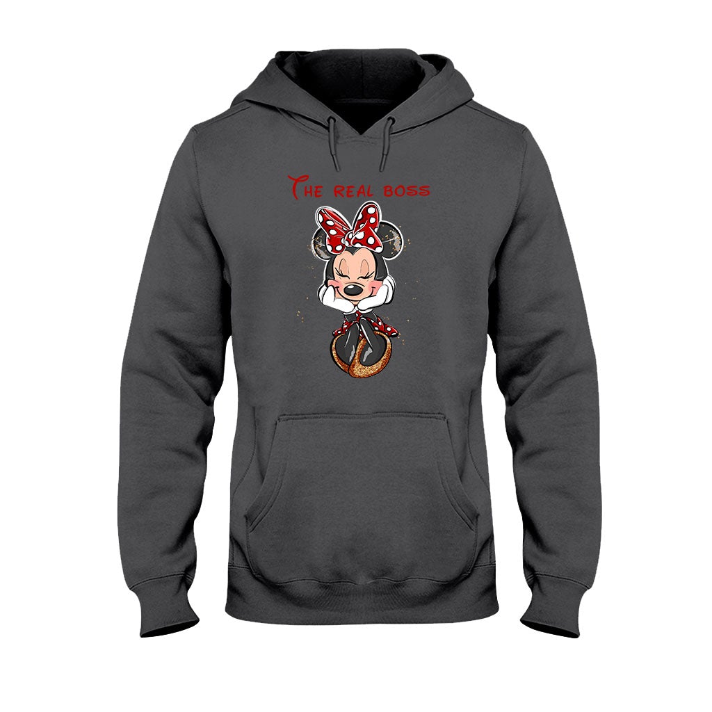 The Boss The Real Boss - Personalized Mouse T-shirt and Hoodie