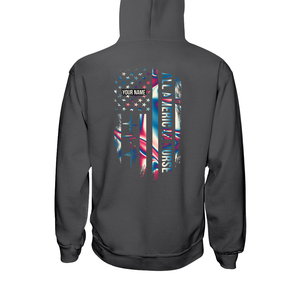 Proud Nurse - Personalized Independence Day T-shirt and Hoodie