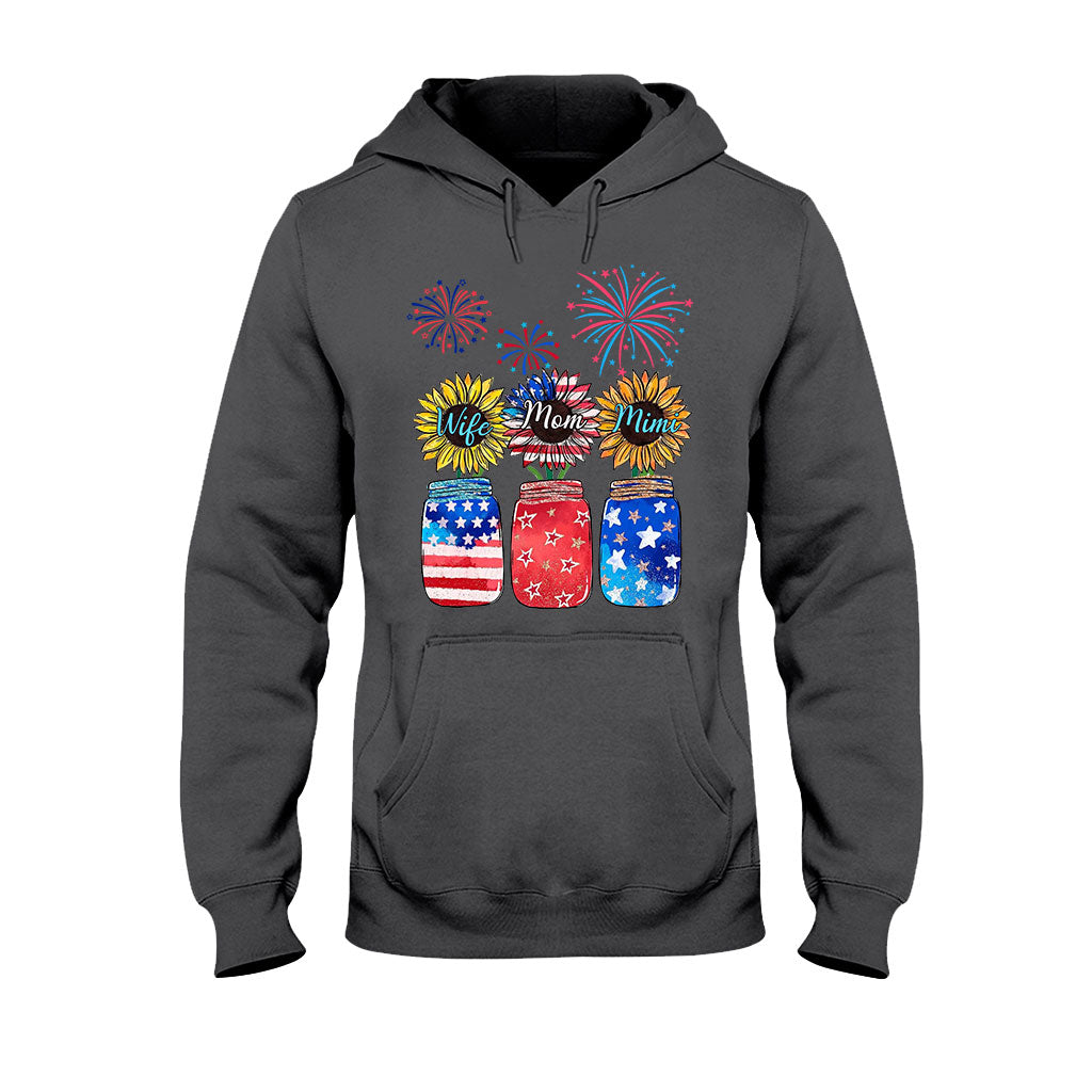 Wife Mom Grandma - Personalized Independence Day T-shirt and Hoodie