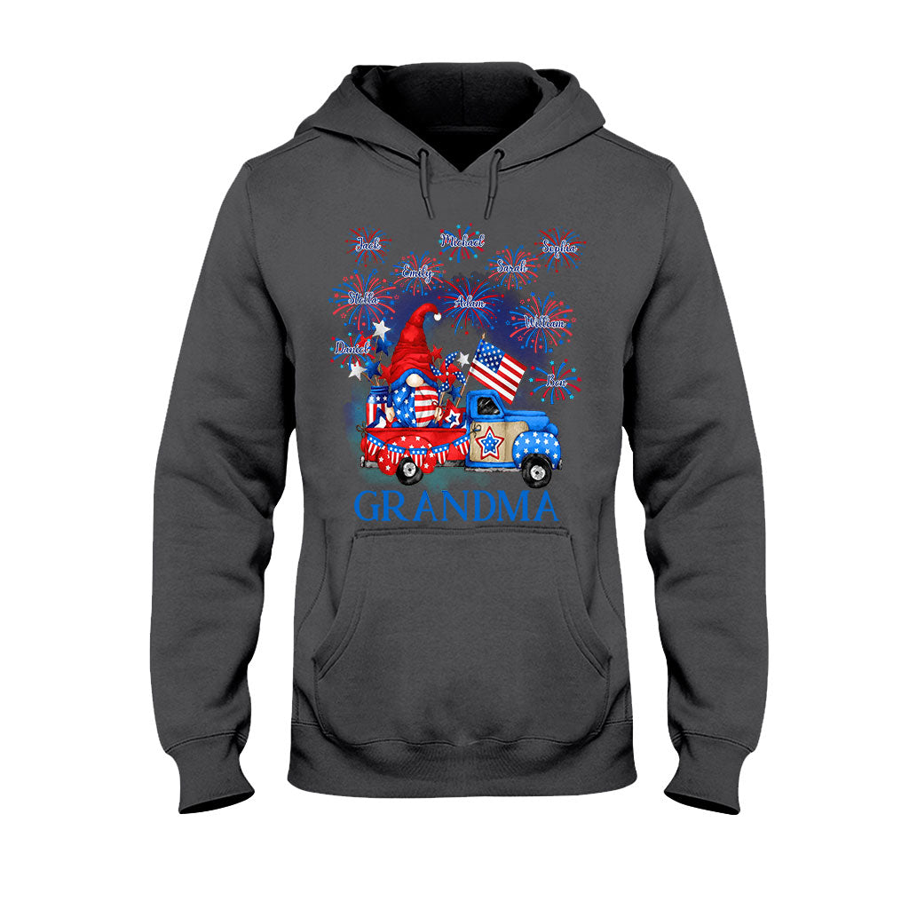 Grandma - Personalized Independence Day T-shirt and Hoodie