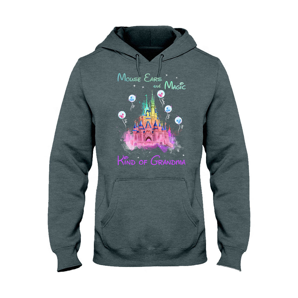 Mouse Ears And Magic Kind Of Grandma - Personalized Mouse T-shirt and Hoodie