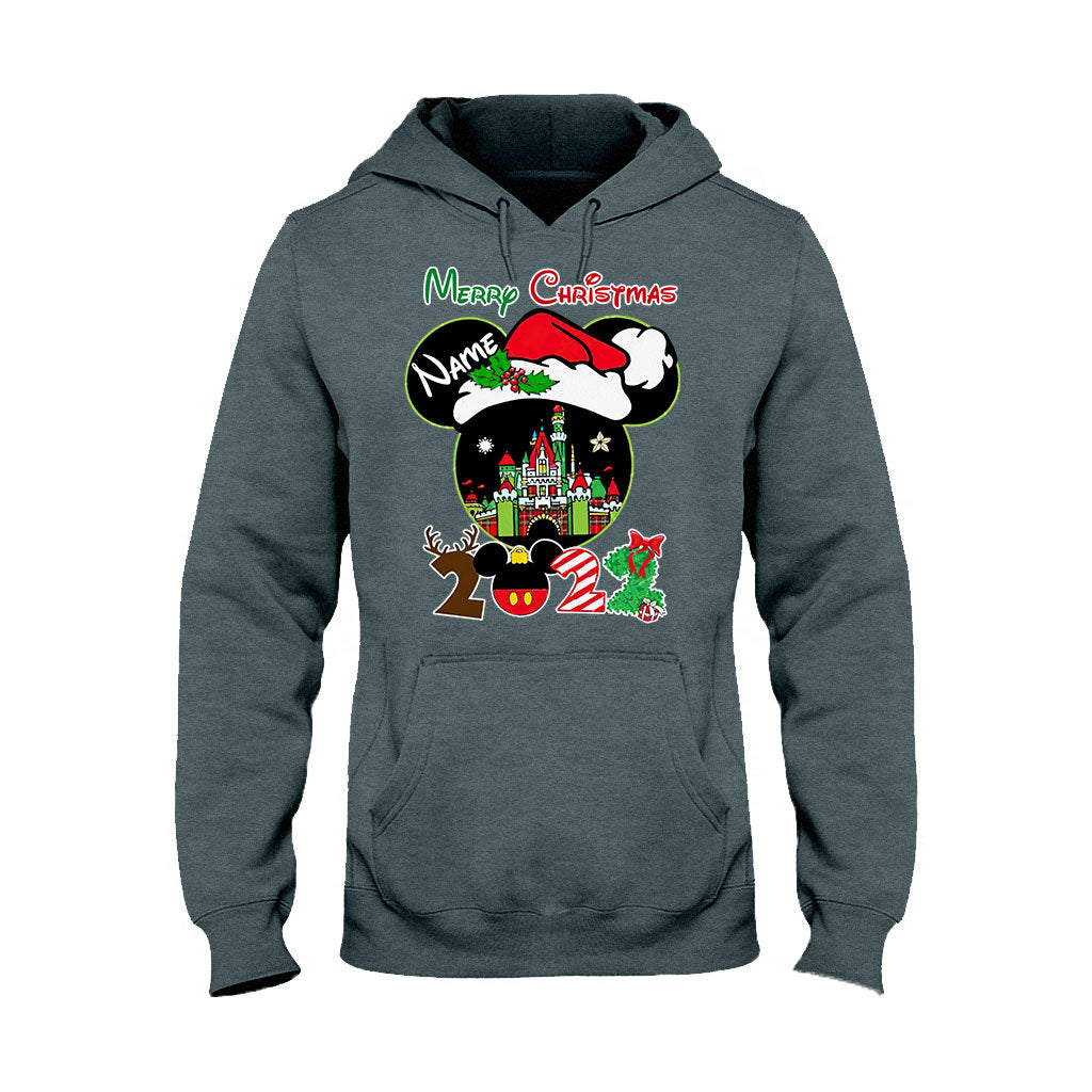 Merry Christmas - Personalized Mouse T-shirt and Hoodie