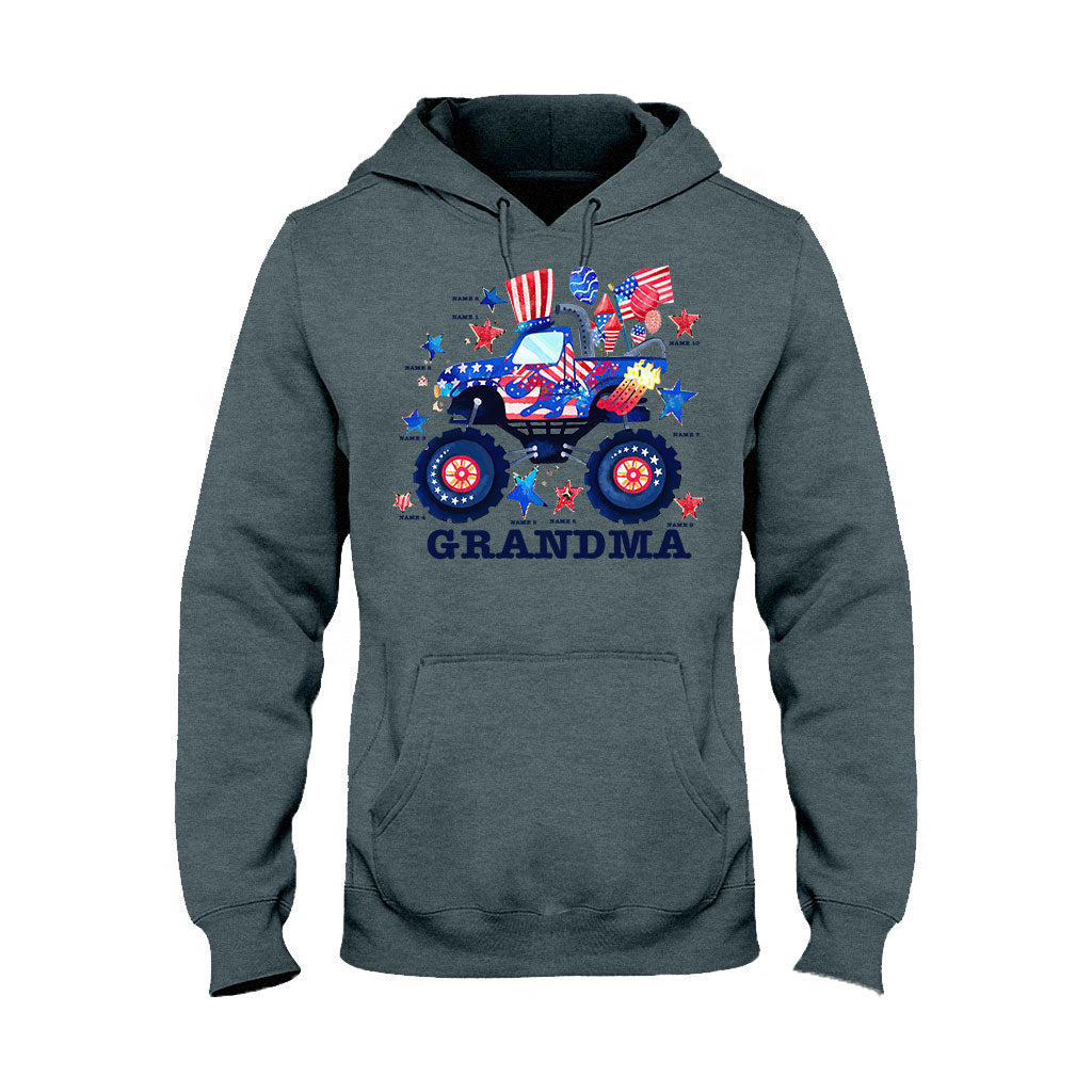 Grandma - Personalized Independence Day T-shirt and Hoodie