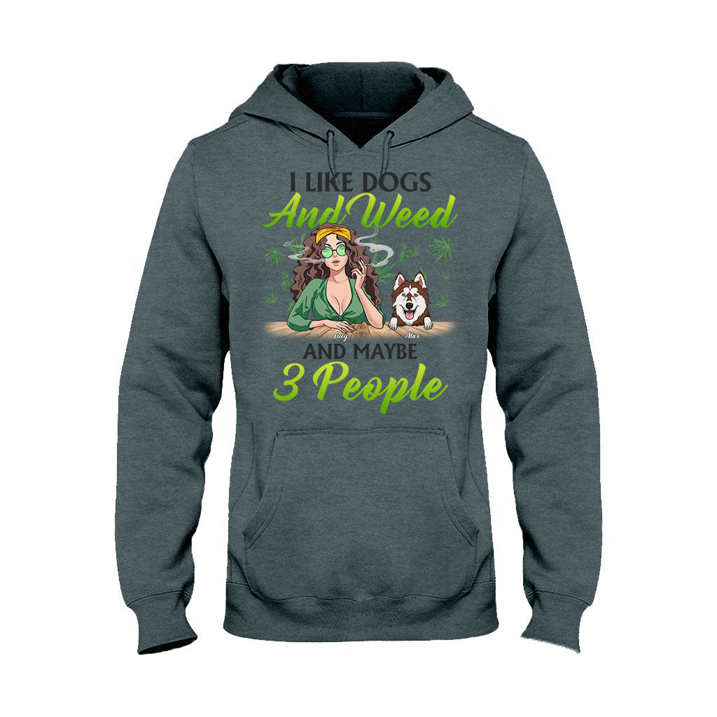 Dogs And Stoner Lover - Personalized Weed T-shirt and Hoodie