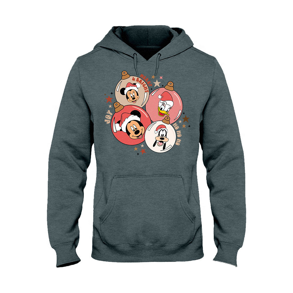 Merry Bright - Christmas Mouse T-shirt and Hoodie