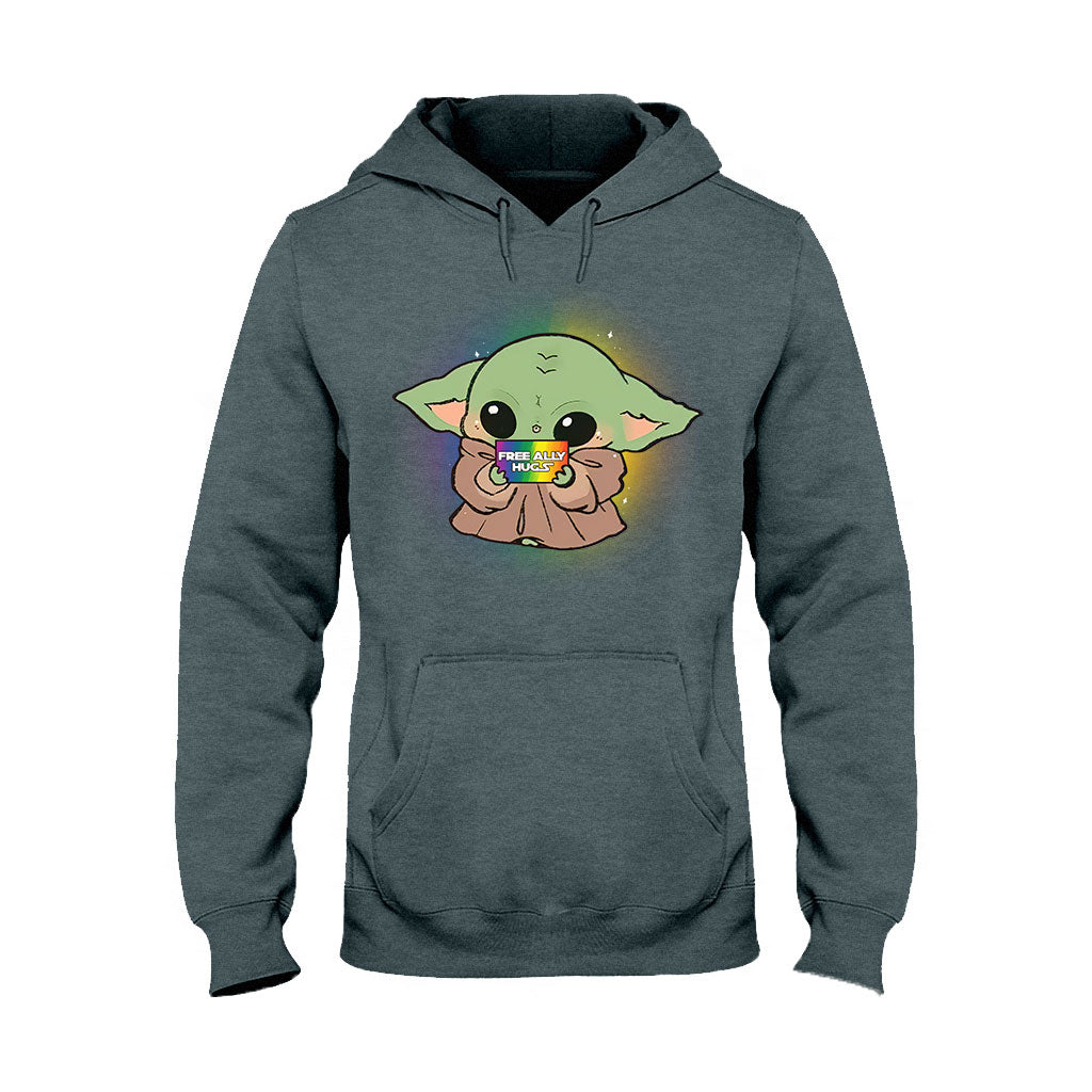 Free Ally Hugs Are - LGBT Support T-shirt and Hoodie