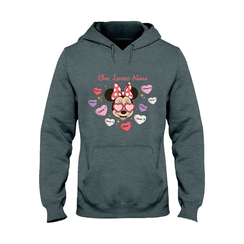 One Loved Grandma - Personalized Valentine Grandma T-shirt and Hoodie
