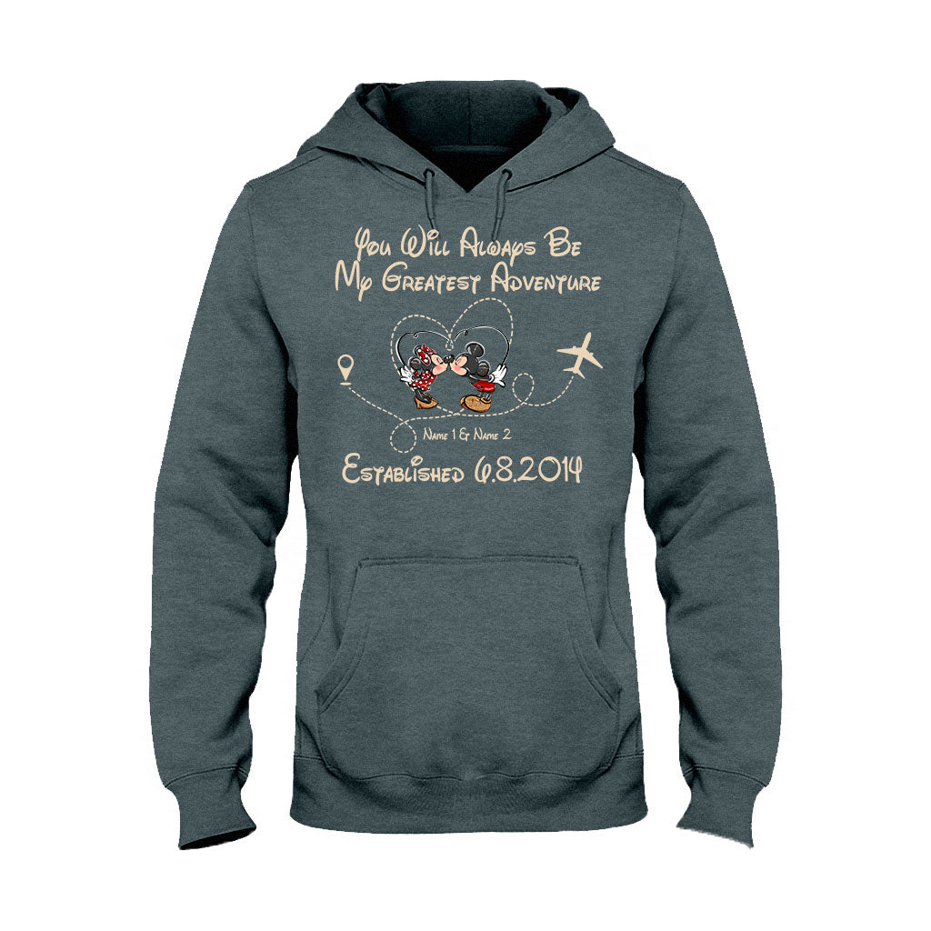 You'll Always Be My Greatest Adventure - Personalized Couple Mouse T-shirt and Hoodie