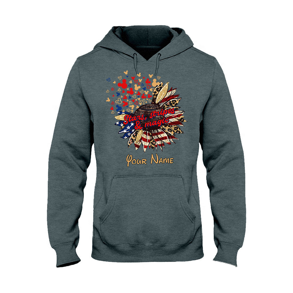 Stars Stripes And Magic - Personalized Independence Day Mouse T-shirt and Hoodie