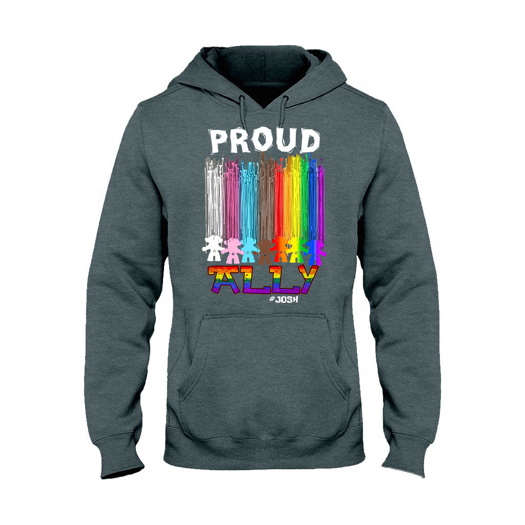 Proud Ally - Personalized LGBT Support T-shirt and Hoodie
