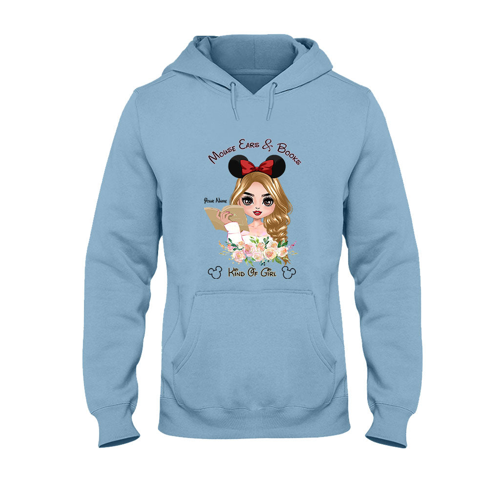 Mouse Ears And Book Kind Of Girl - Personalized T-shirt and Hoodie