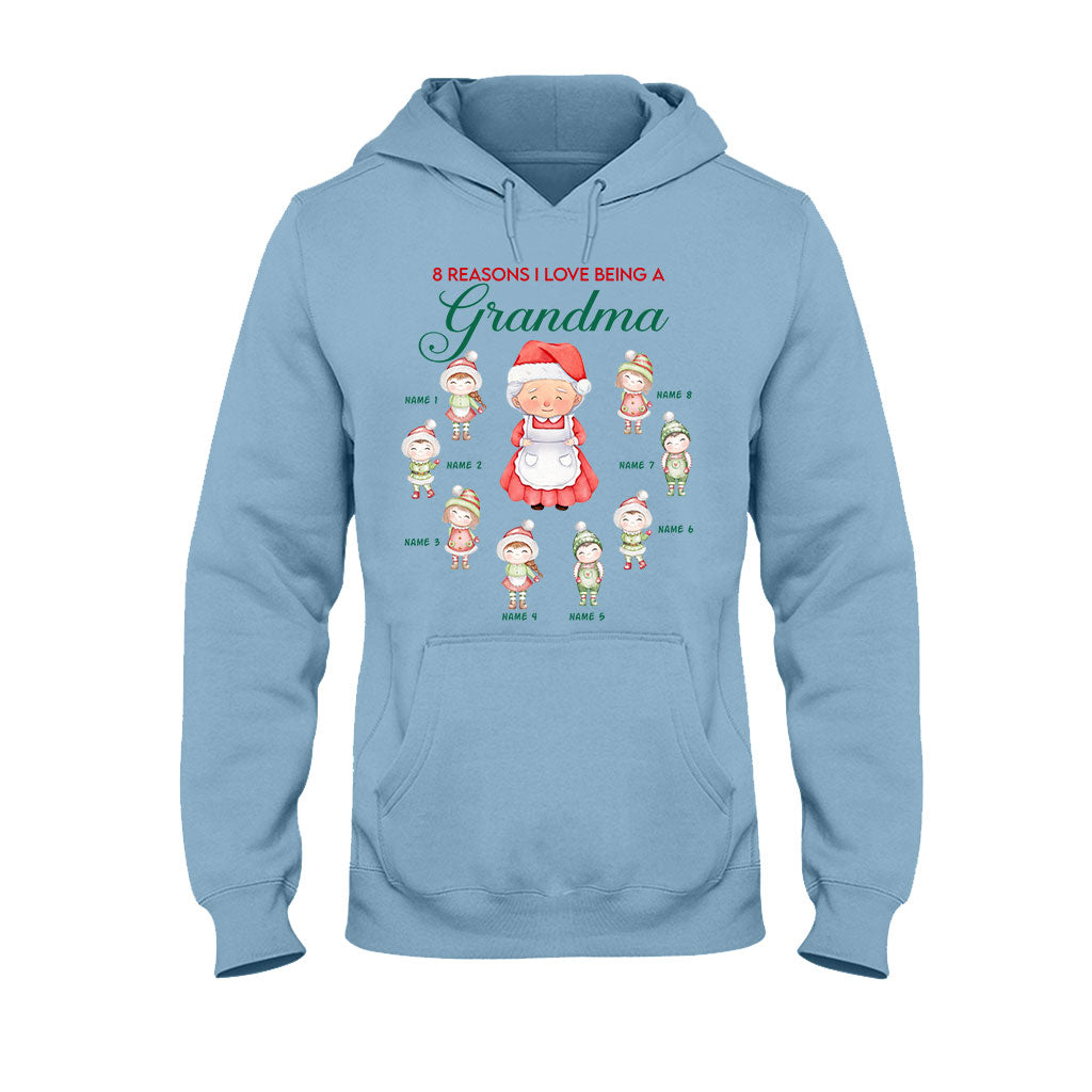 Reasons I Love Being A Grandma - Personalized Christmas Grandma T-shirt and Hoodie