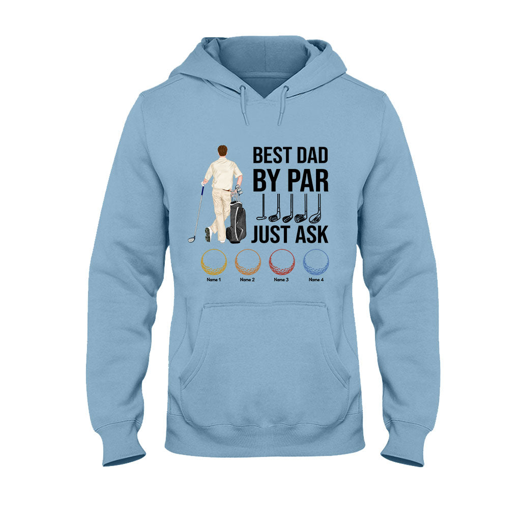 Best Dad By Par - Personalized Father's Day Golf T-shirt and Hoodie