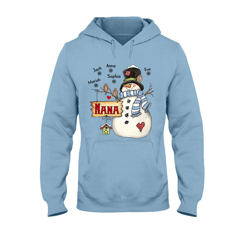 Nana Snowman - Personalized Grandma T-shirt and Hoodie