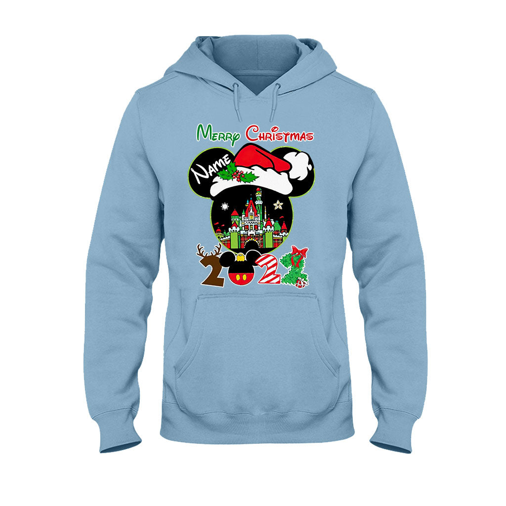 Merry Christmas - Personalized Mouse T-shirt and Hoodie