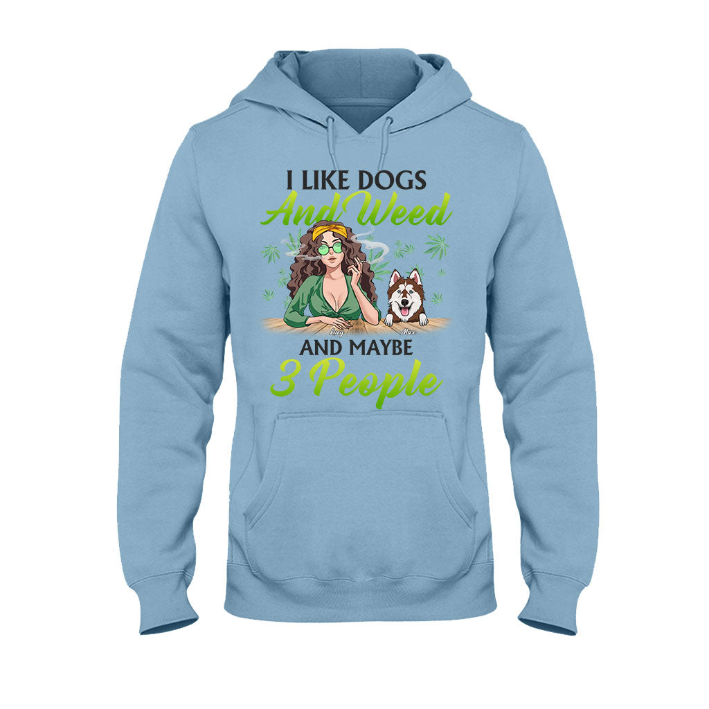 Dogs And Stoner Lover - Personalized Weed T-shirt and Hoodie