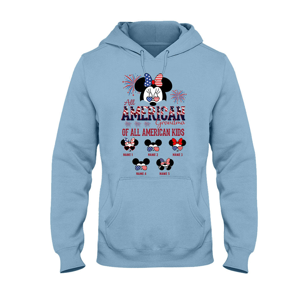 All American Grandma - Personalized Independence Day T-shirt and Hoodie