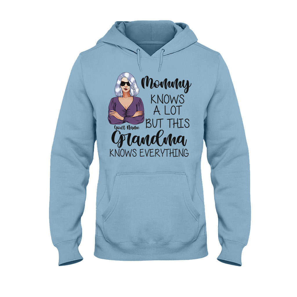Grandma Knows Everything - Personalized Mother's Day T-shirt and Hoodie