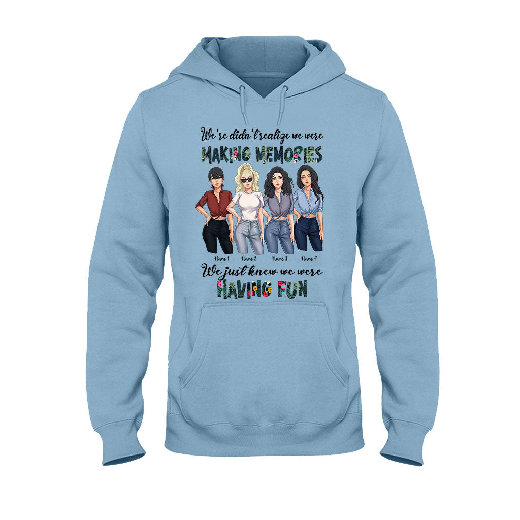 Besties Having Fun Making Memories - Personalized T-shirt and Hoodie