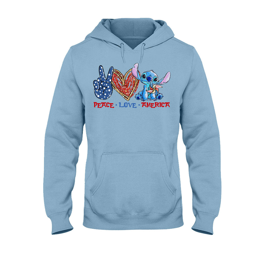Peace Love - Independence Day Ohana T-shirt and Hoodie