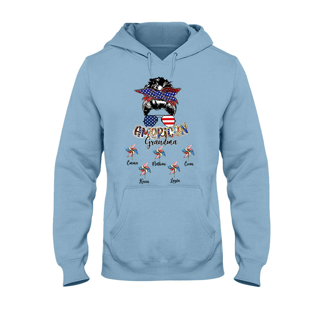 Love Being A Grandma - Personalized Independence Day Grandma T-shirt and Hoodie