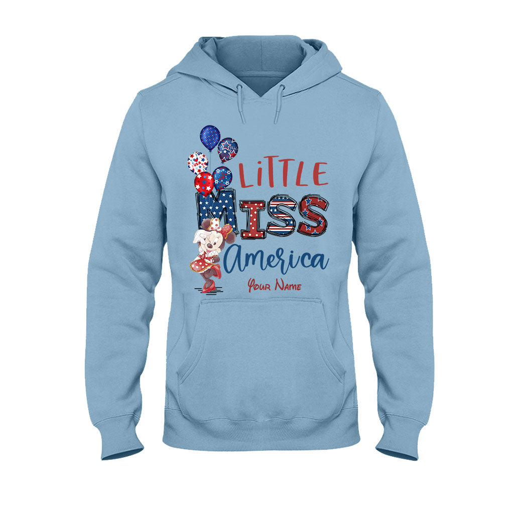 Little Miss - Personalized Independence Day Mouse T-shirt and Hoodie