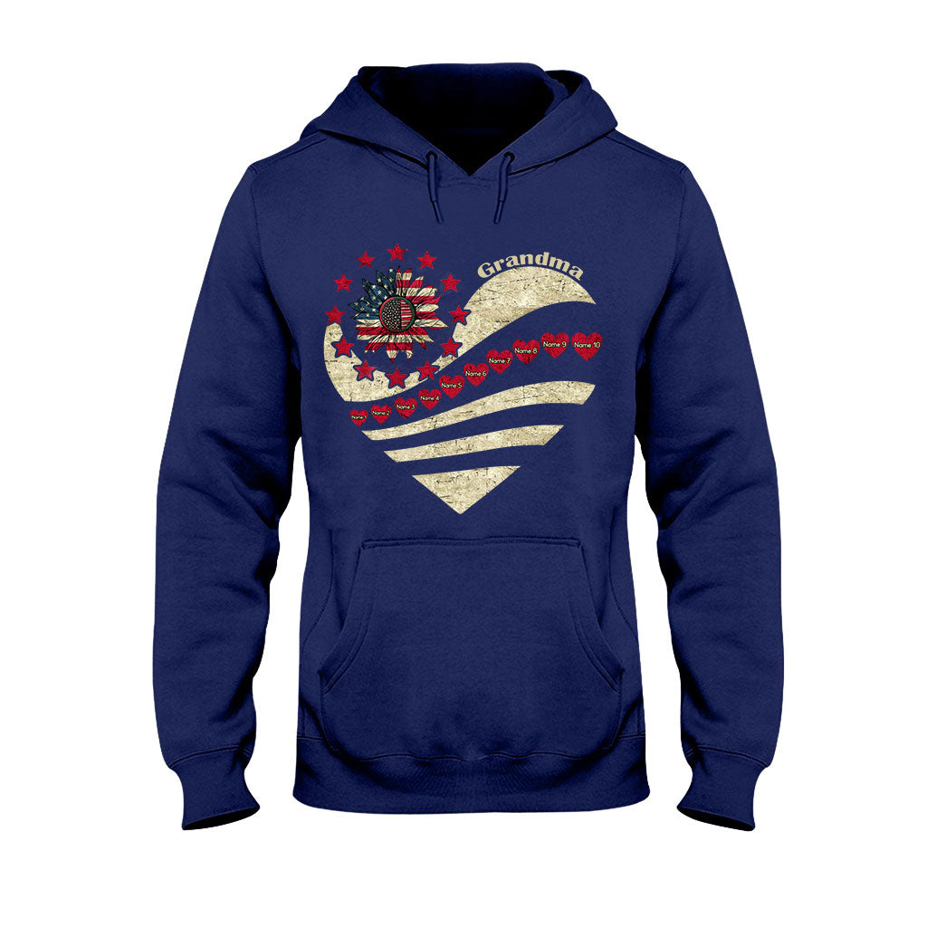 Grandma - Personalized Independence Day T-shirt and Hoodie