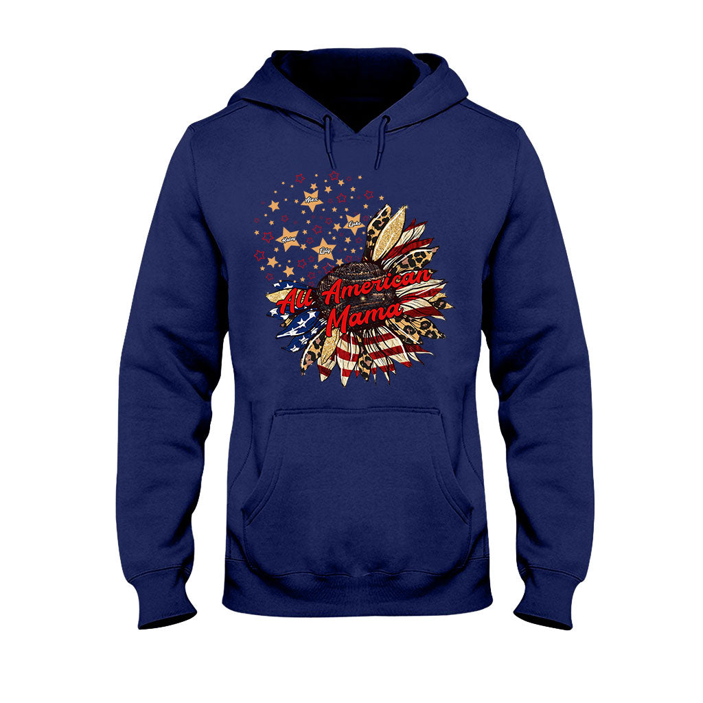 Nana's Flower - Personalized Independence Day T-shirt and Hoodie