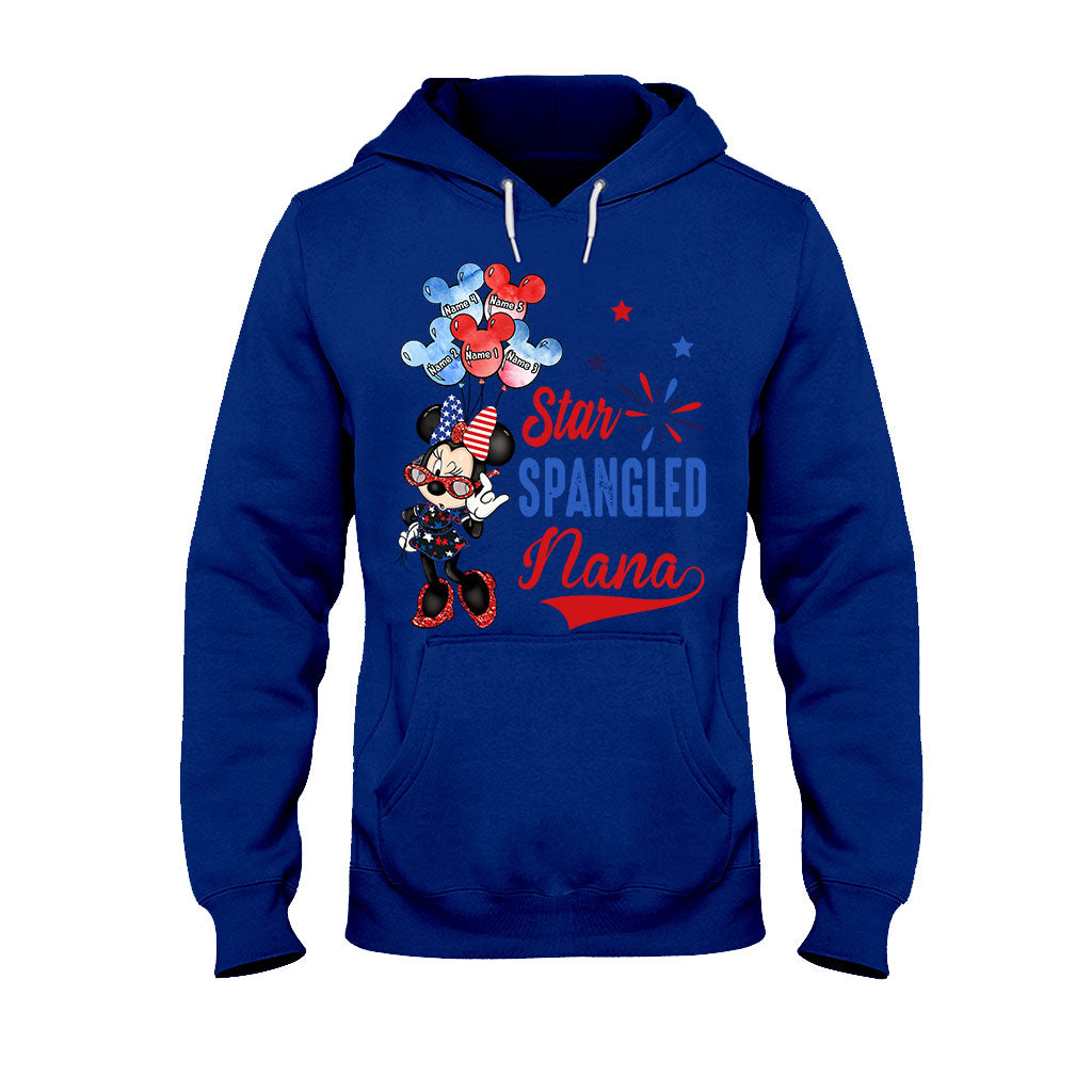 Star Spangled Nana - Personalized Independence Day Grandma T-shirt and Hoodie