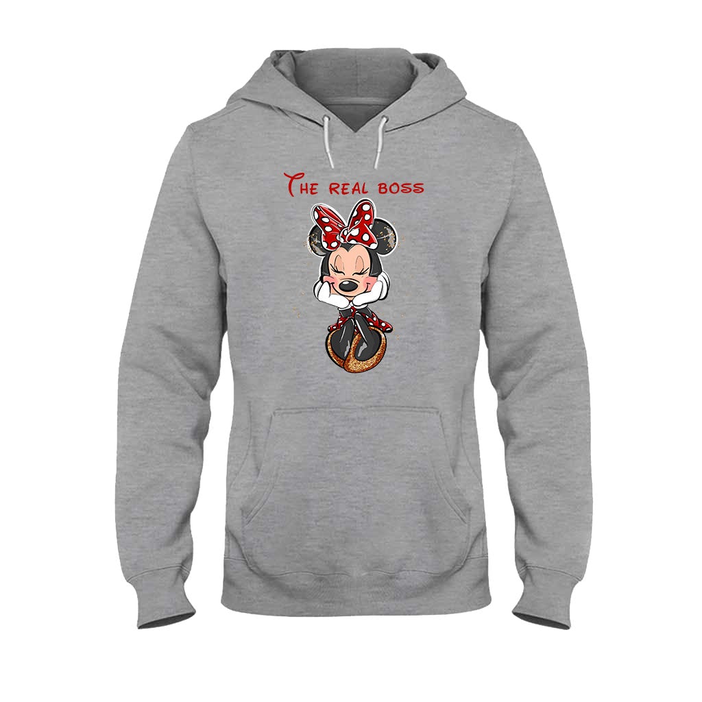 The Boss The Real Boss - Personalized Mouse T-shirt and Hoodie
