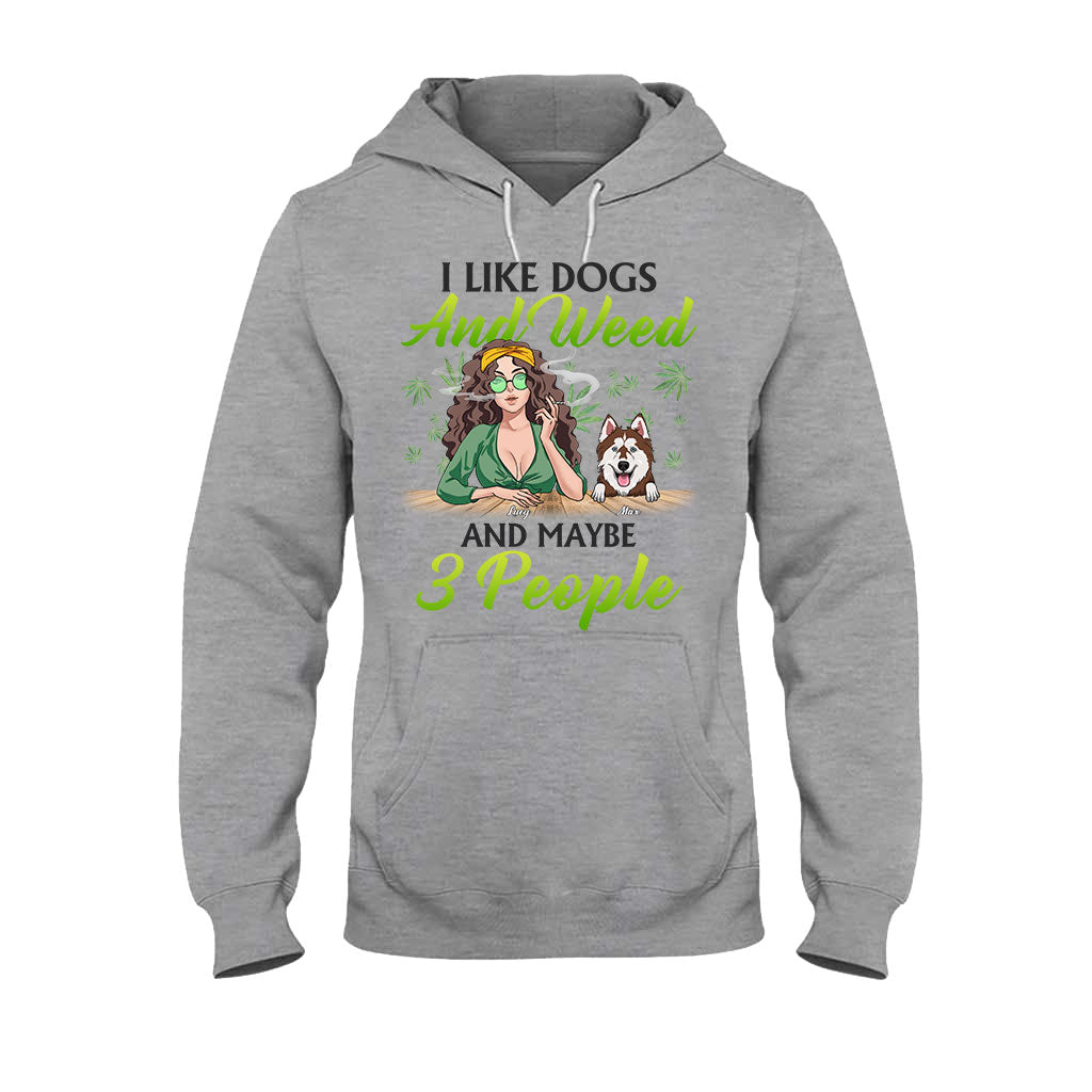 Dogs And Stoner Lover - Personalized Weed T-shirt and Hoodie