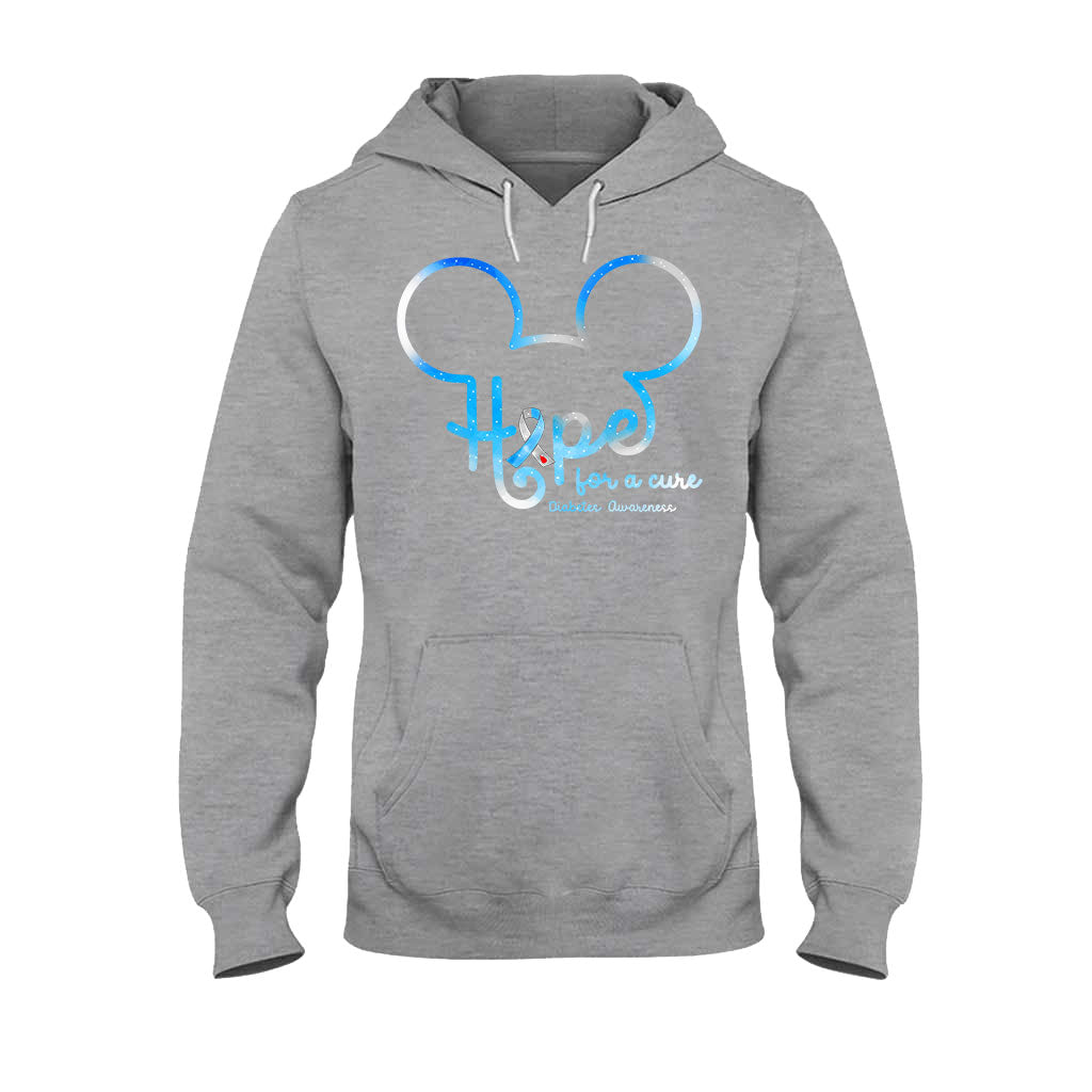 Hope For The Cure Diabetes Awareness T-shirt and Hoodie